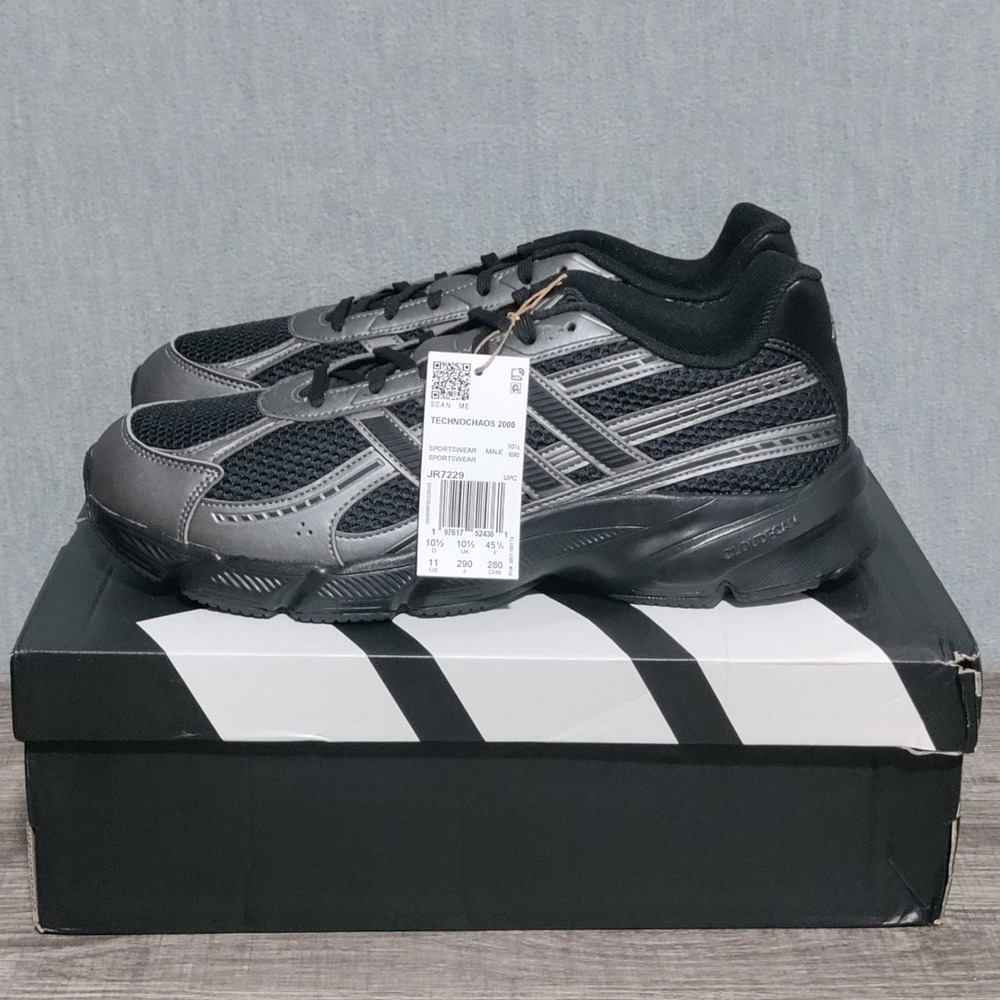 adidas Men's Black and Gray Athletic Running Shoes
